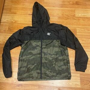 ☔️ Men’s Grand Valley State Lightweight Hooded Jacket Black Camo Extra Large